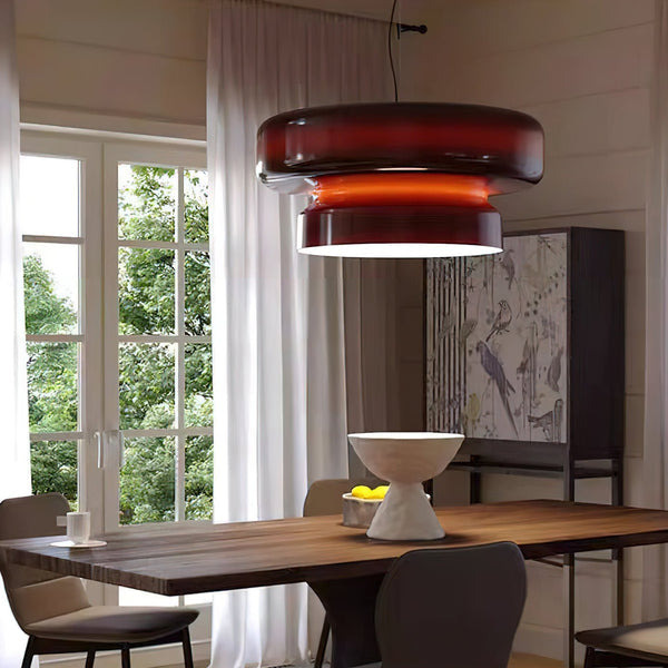 BohemeraGlow Luksuriøs Mundblæst Glas Pendel Lampe