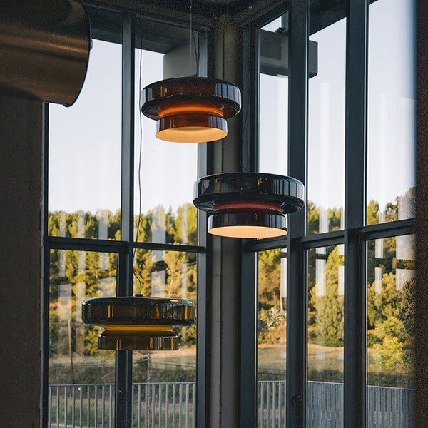 BohemeraGlow Luksuriøs Mundblæst Glas Pendel Lampe