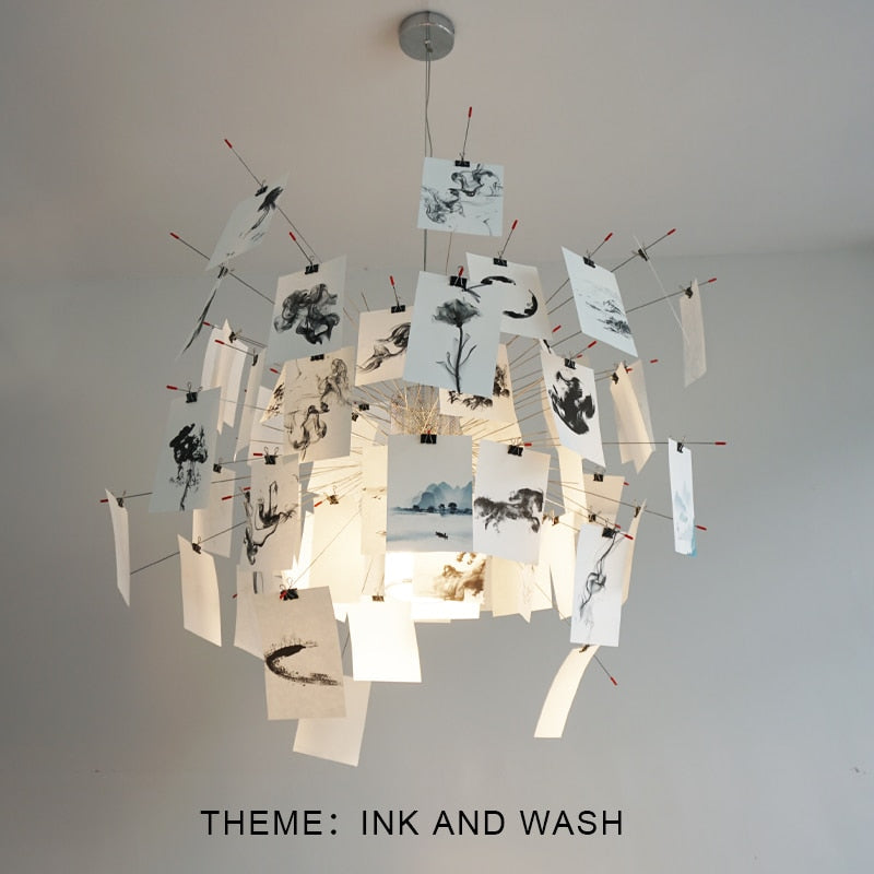 ZettelGlow DIY Lysekrone
