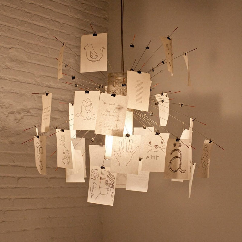 ZettelGlow DIY Lysekrone