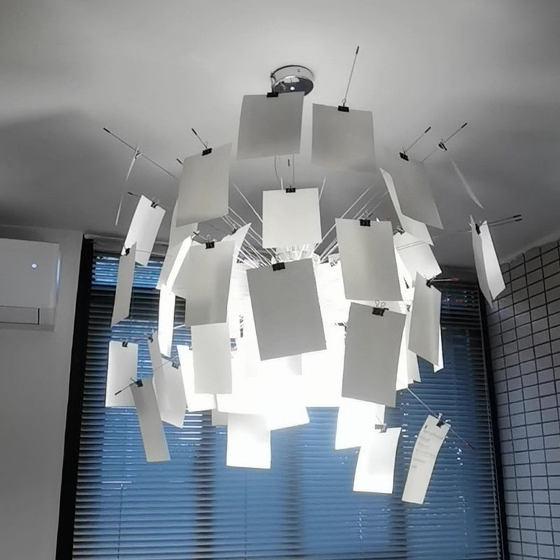 ZettelGlow DIY Lysekrone