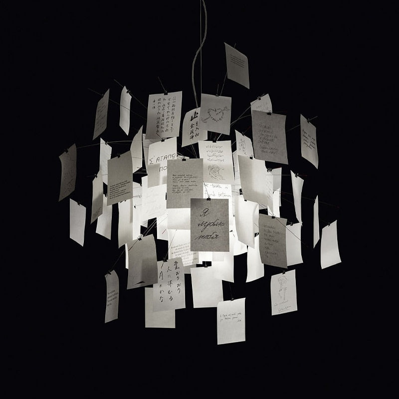 ZettelGlow DIY Lysekrone