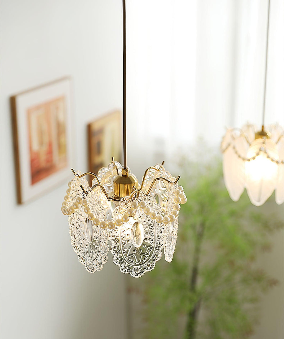 Funklende Krystal Loftlampe | SparkleCrystal