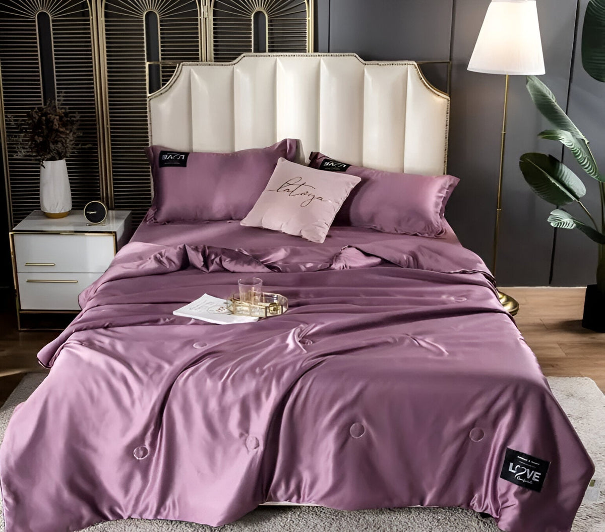 Blødt og Åndbart Satin Silke Sengetøj | AllSeasonLuxe