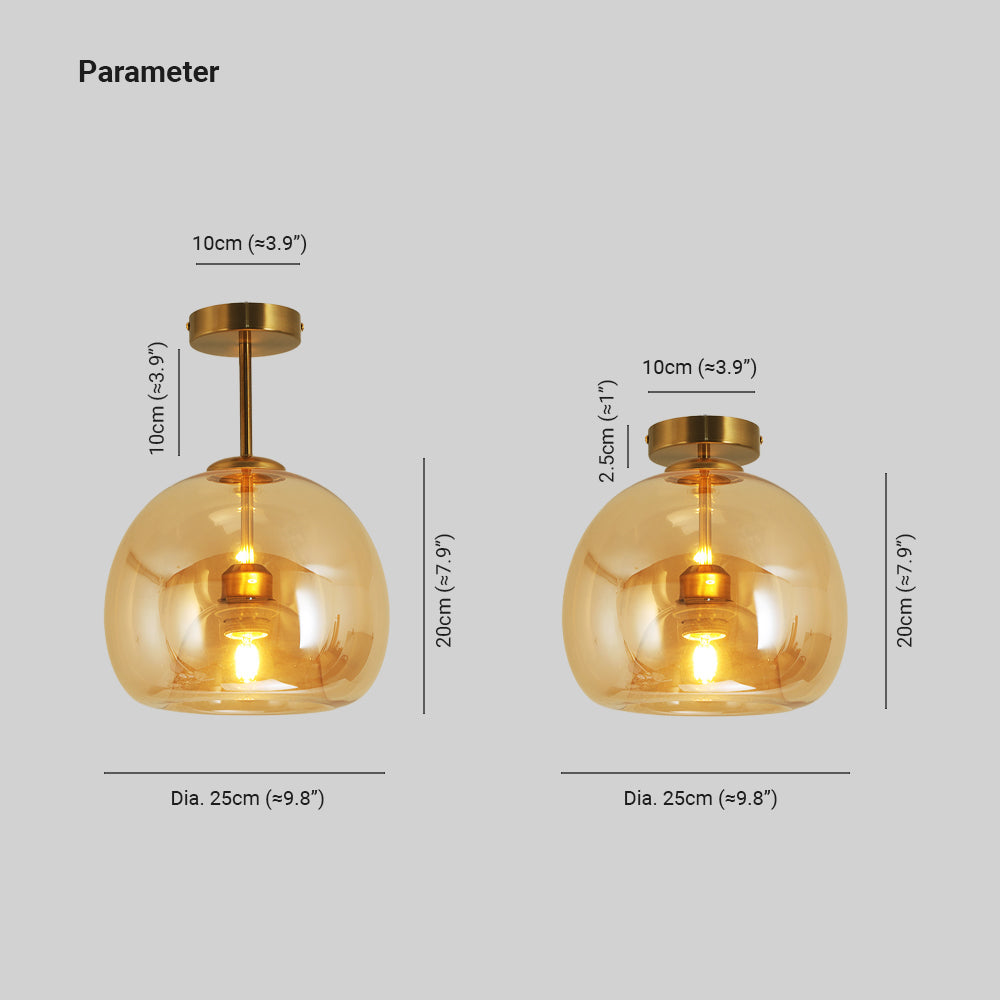 Goldenova - Rund, Chic Loftslampe i Sort og Guld