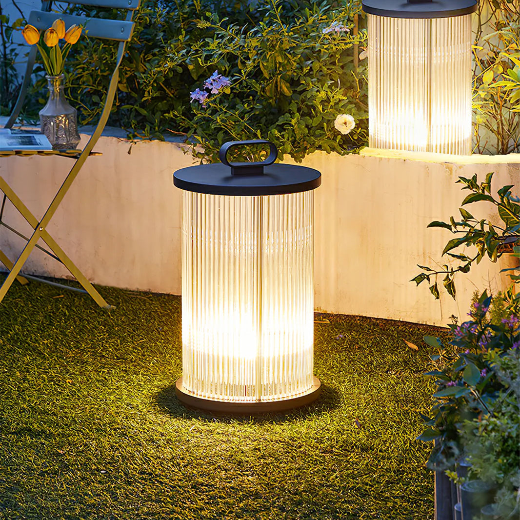 Variant image for Elegant Havelampe Solceller i Glas og Stål | GlowSphere-1