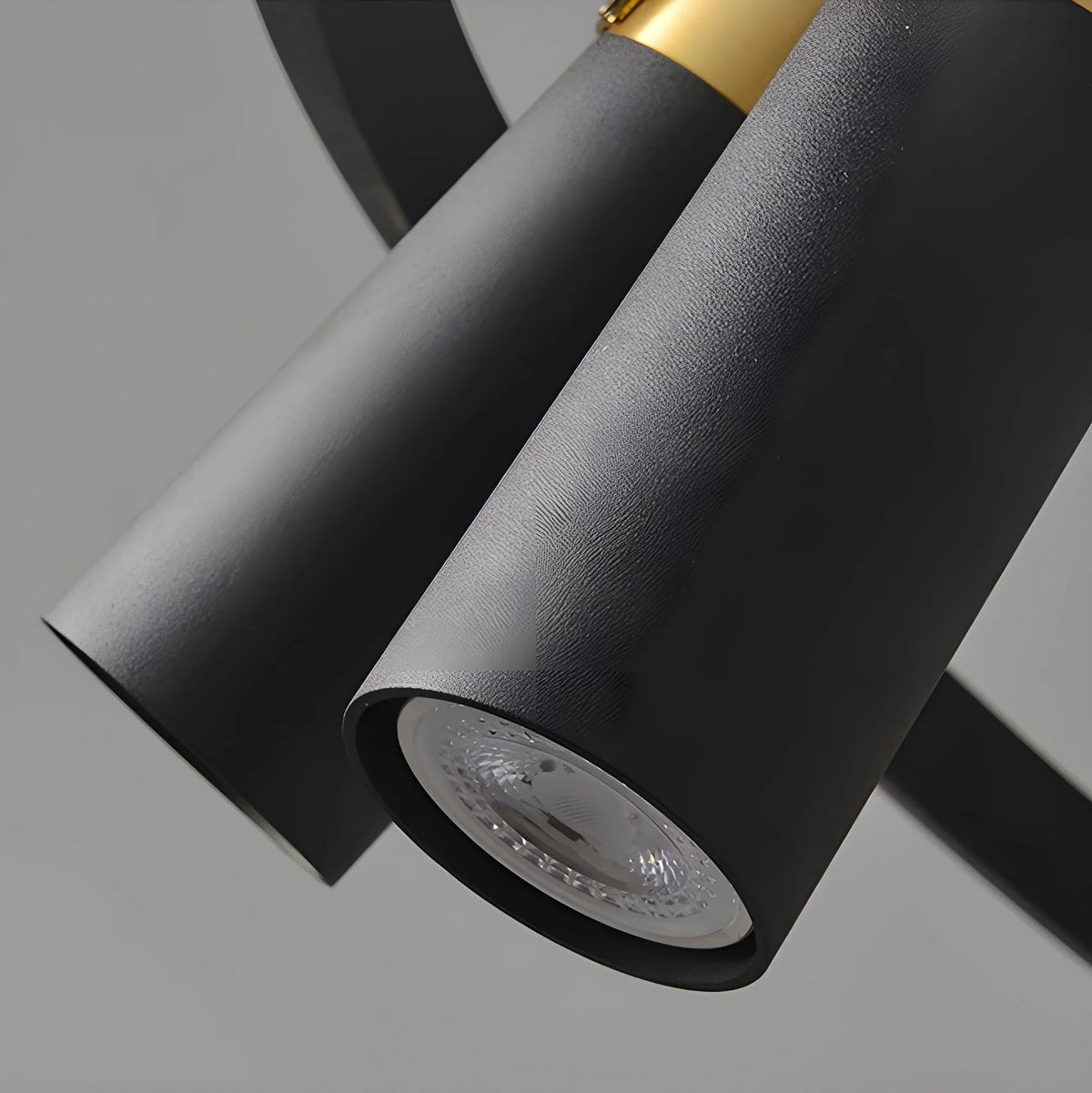 NoirGlow - Minimalistische Zwarte LED Hanglamp