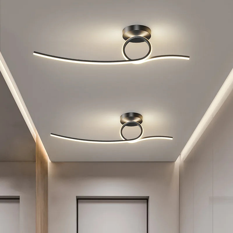 Unik LED Loftlampe | CurveGlow