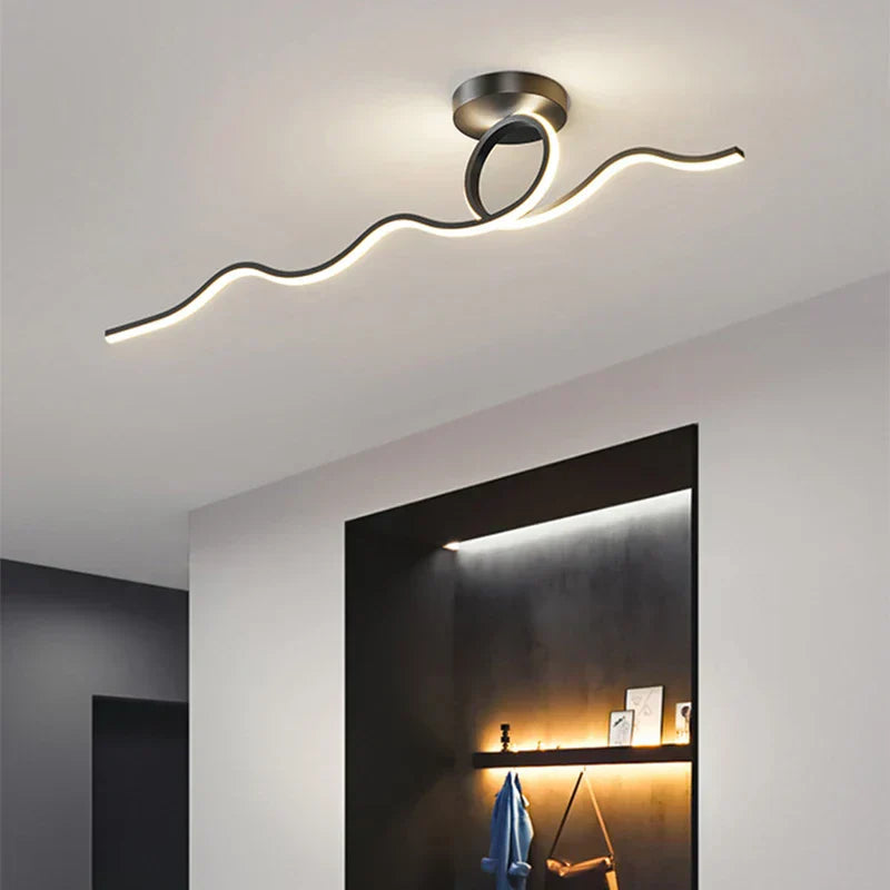 Unik LED Loftlampe | CurveGlow