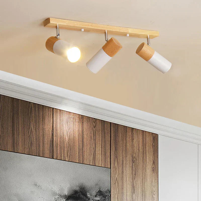 Moderne Træ Loftlampe | WoodAura