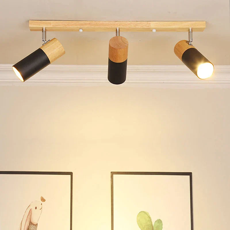 Moderne Træ Loftlampe | WoodAura