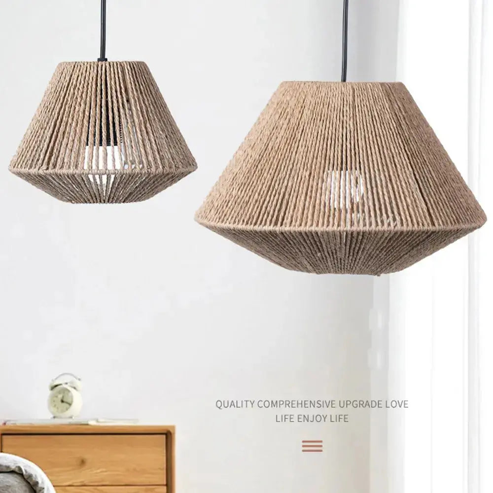 Rustik Rotan Hængelampe | NaturaWeave