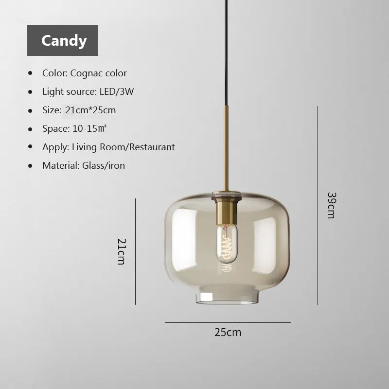 NordicGlow Industrial LED Pendel Lampe