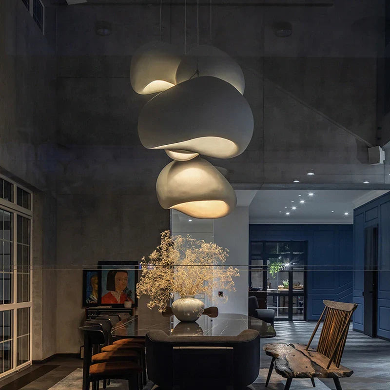 Wabi Sabi Pendellampe - Moderne Loftkrystal Lysekrone