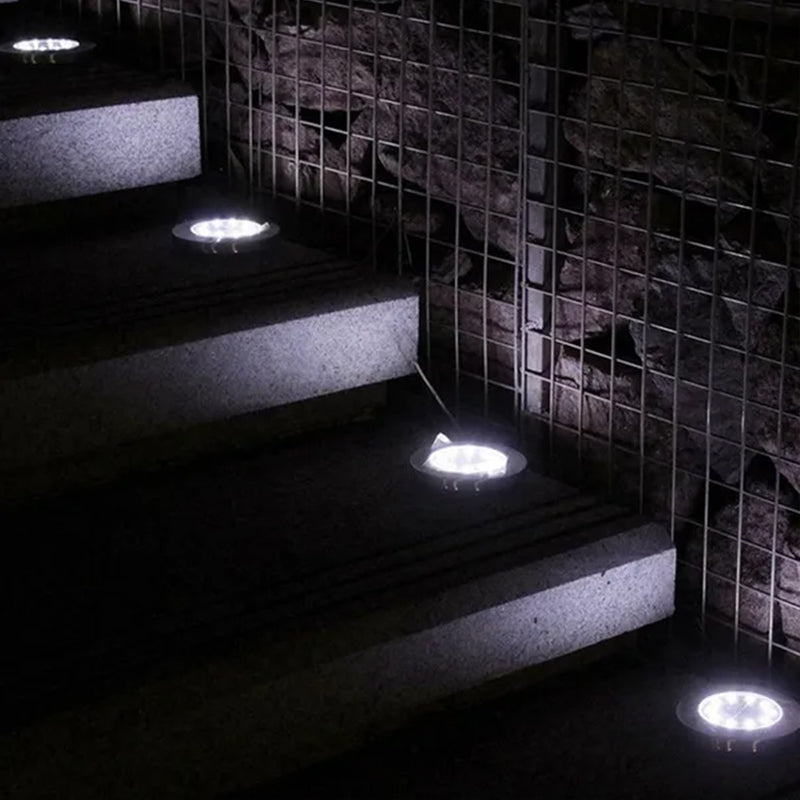 Solarlampe til Haven i Rustfrit Stål med LED Belysning-5