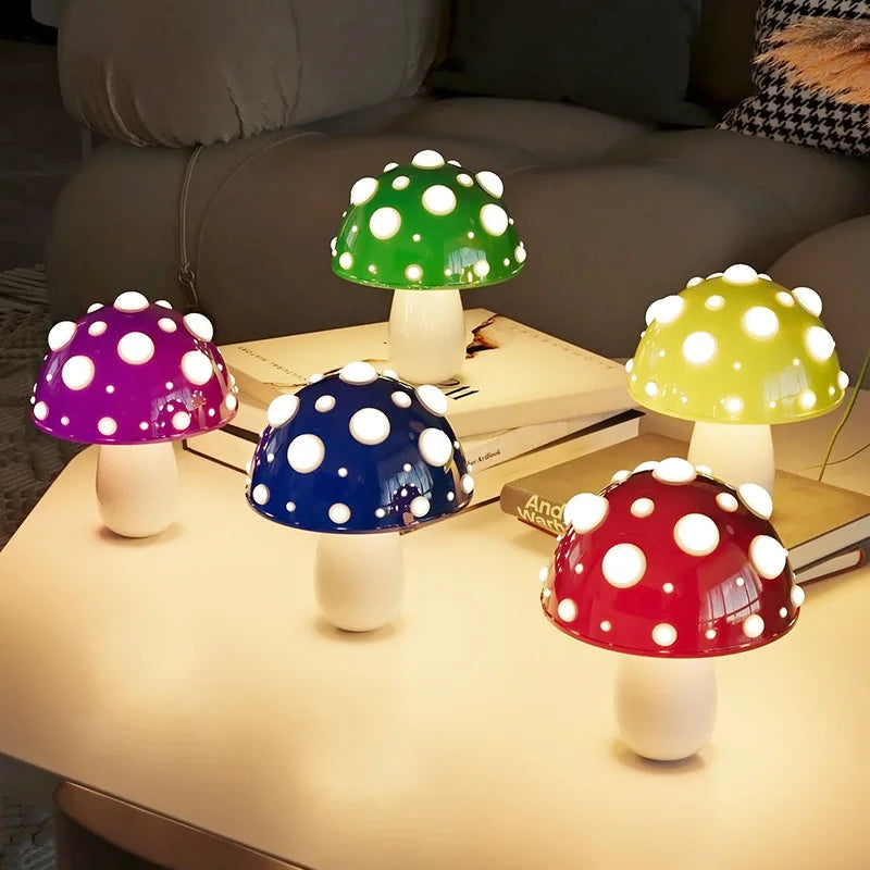 USB Genopladelig LED Svampelampe | MushroomGlow
