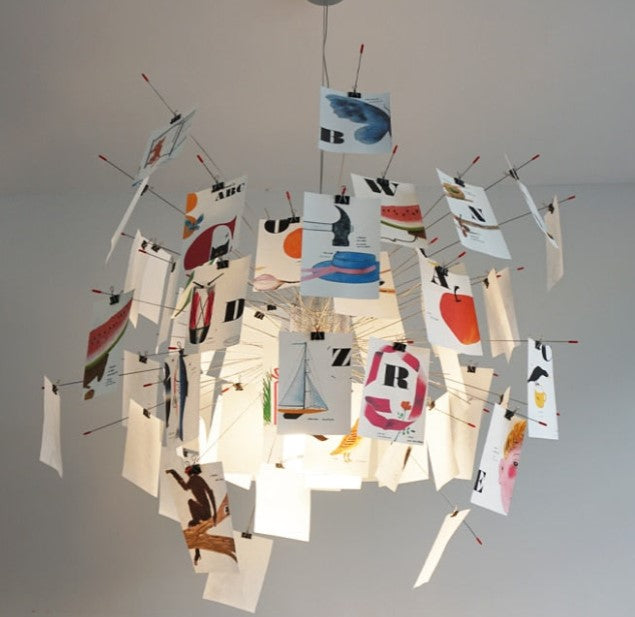 ZettelGlow DIY Lysekrone