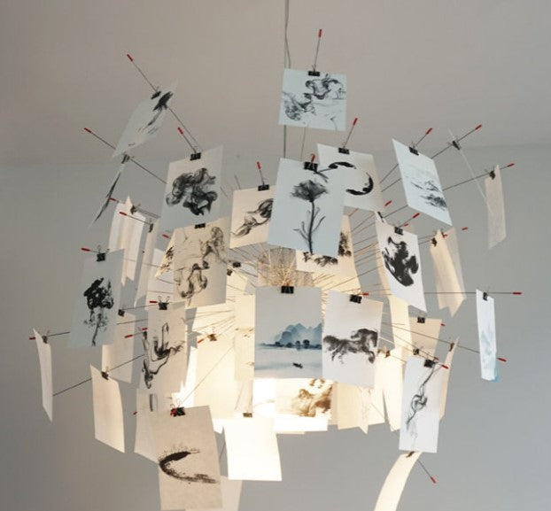 ZettelGlow DIY Lysekrone