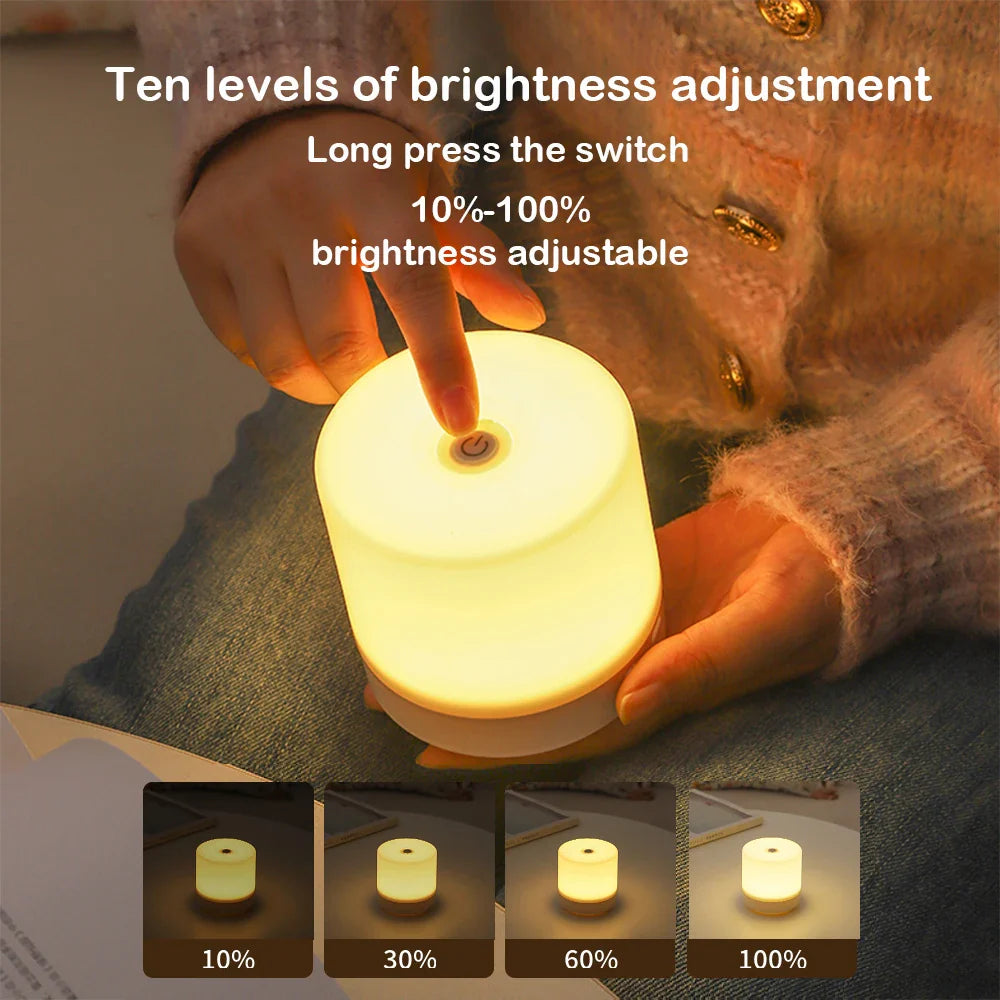 Sengelampe – Lumina | LED Natlampe med Touch Dæmpning