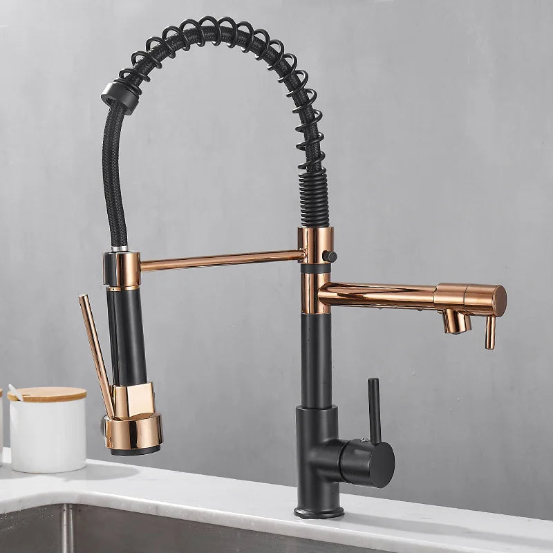 Luksuriøs Køkkenhane med Dobbelt Tud | DualFlow Luxe