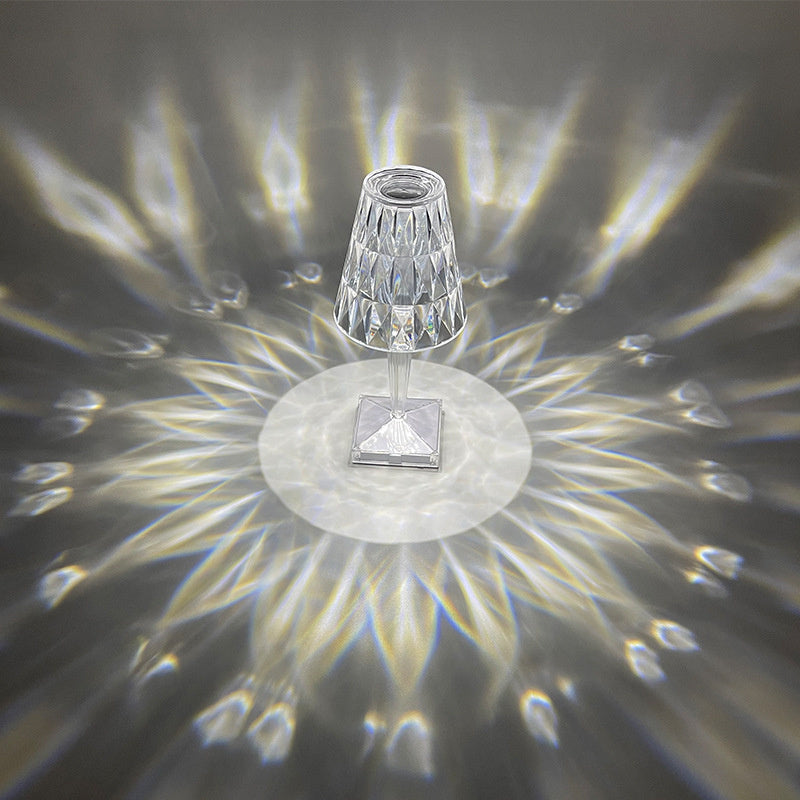 Glitrende Krystal Bordlampe – Elegant og Moderne | CrystalLuxe