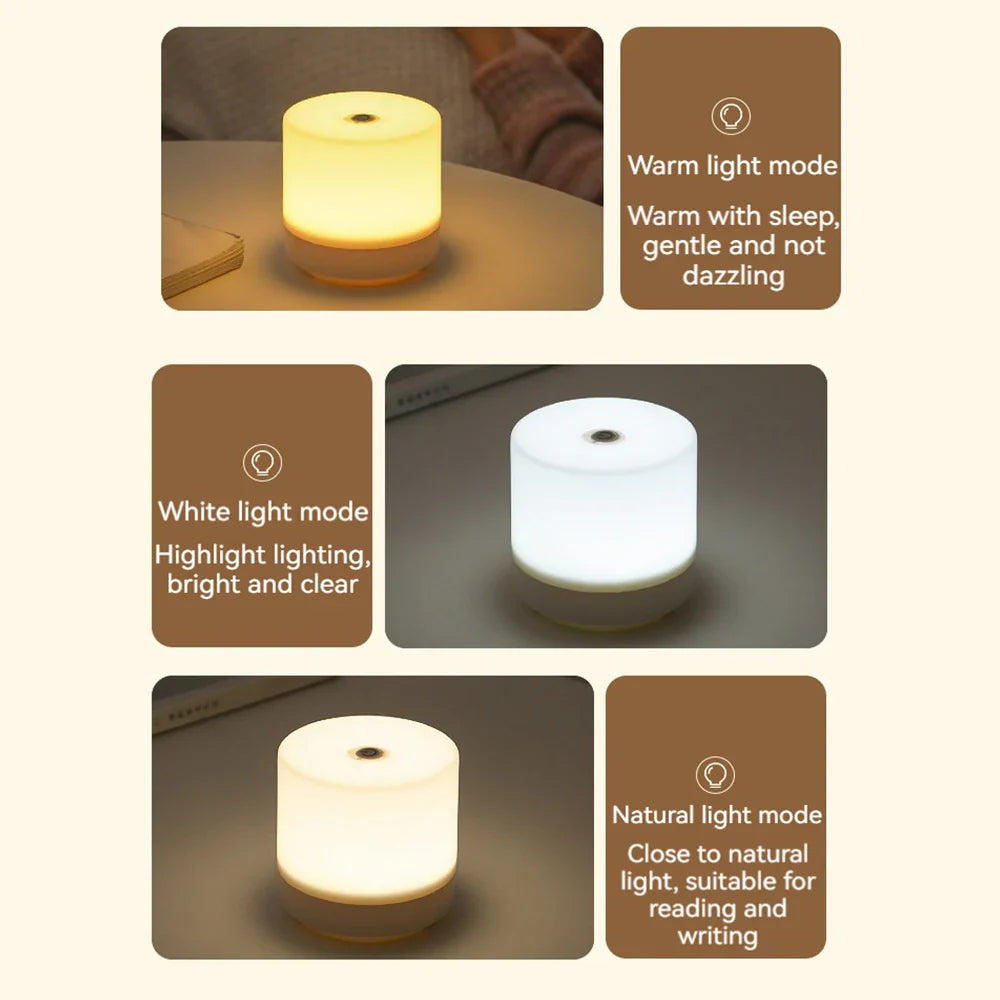 Sengelampe – Lumina | LED Natlampe med Touch Dæmpning
