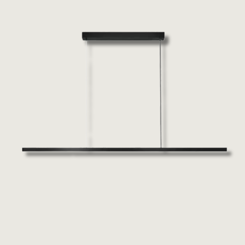 Minimalistisk Sort LED Hængelampe