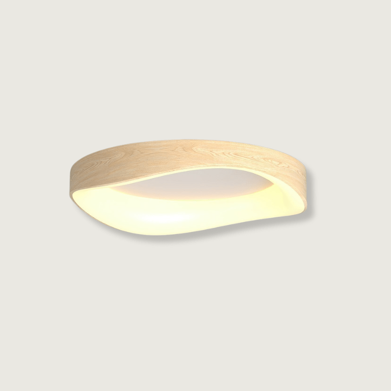 TimberGlow - Kunstnerisk Træloftlampe