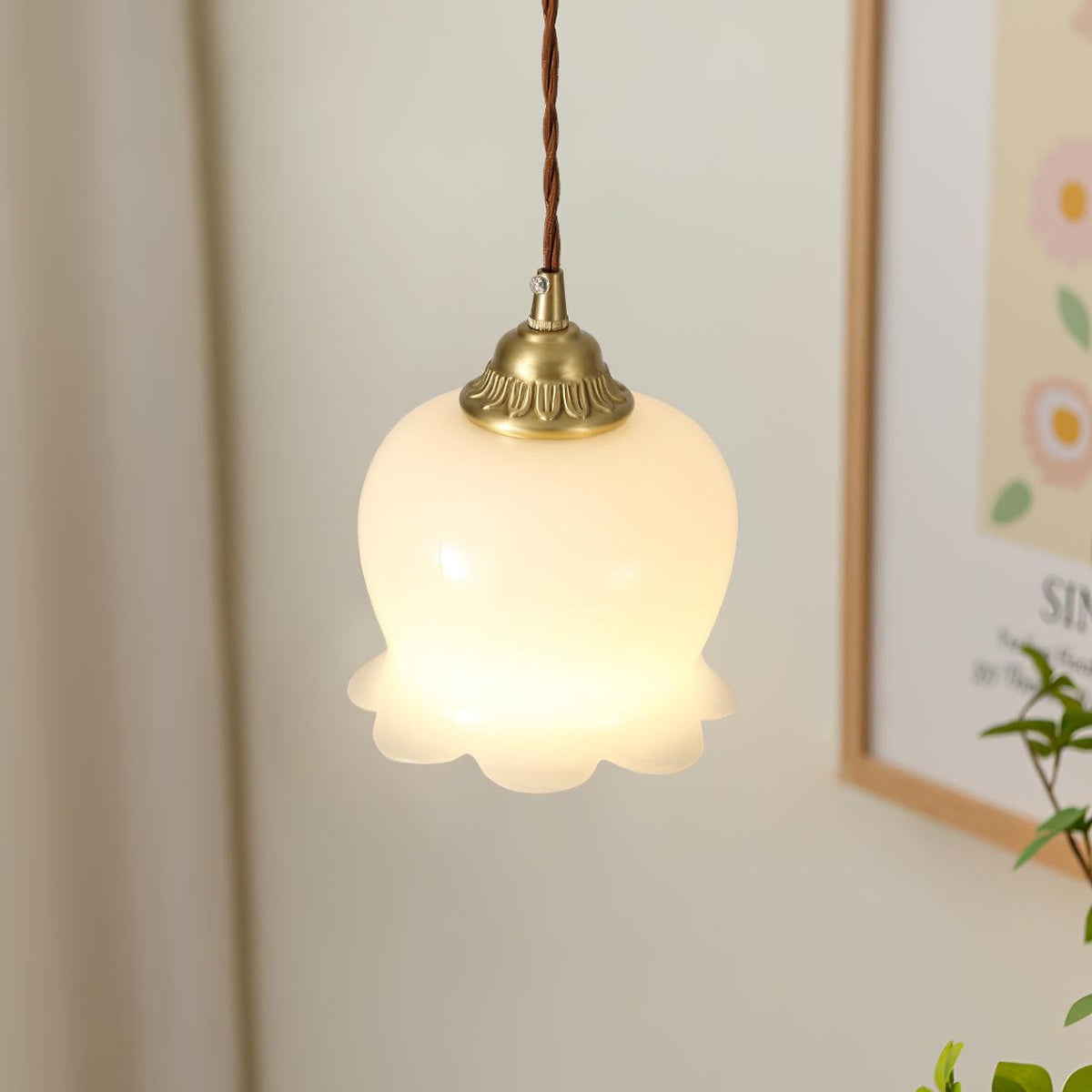 Stilfuld Glas Loftlampe | LumiSphere