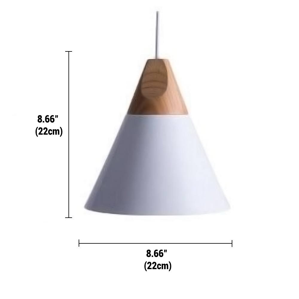 Minimalistisk Træ Pendellampe | NordicLight