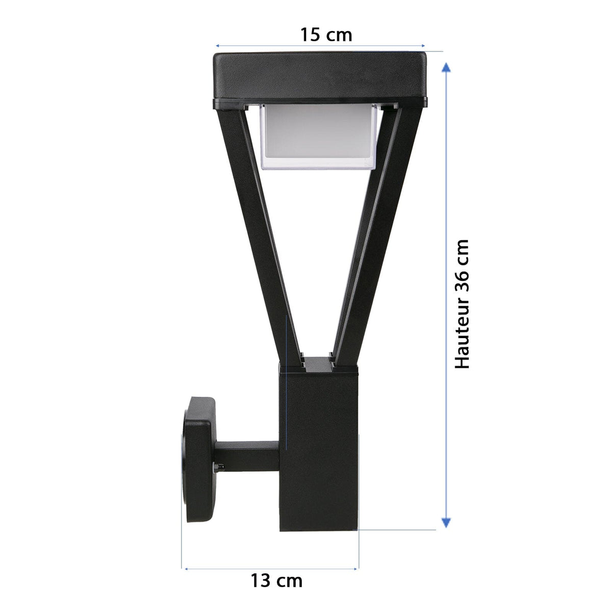 Solarlampe til Væg med Bevægelsessensor i Rustfrit Stål og Justerbar Lysstyrke-6