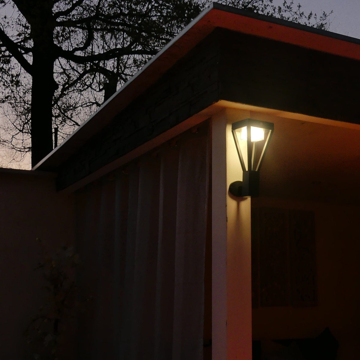 Solarlampe til Væg med Bevægelsessensor i Rustfrit Stål og Justerbar Lysstyrke-5