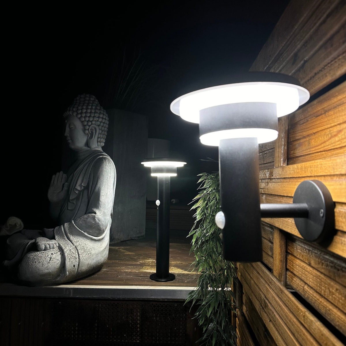 Solarlampe til Væg i Rustfrit Stål med Høj Lysstyrke og Bevægelsessensor-5