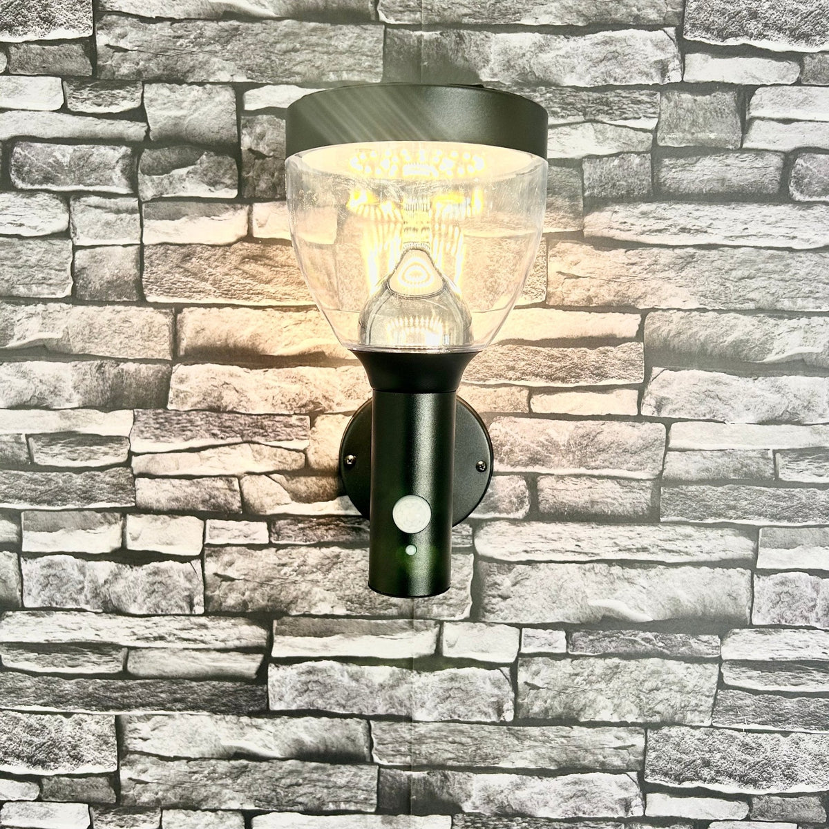 Solarlampe til Væg i Rustfrit Stål med Bevægelsessensor og 600 Lumen Lysstyrke-2
