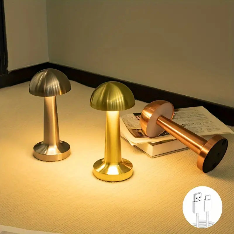 Vintage & Elegante Paddehattebordlampe | RetroMush