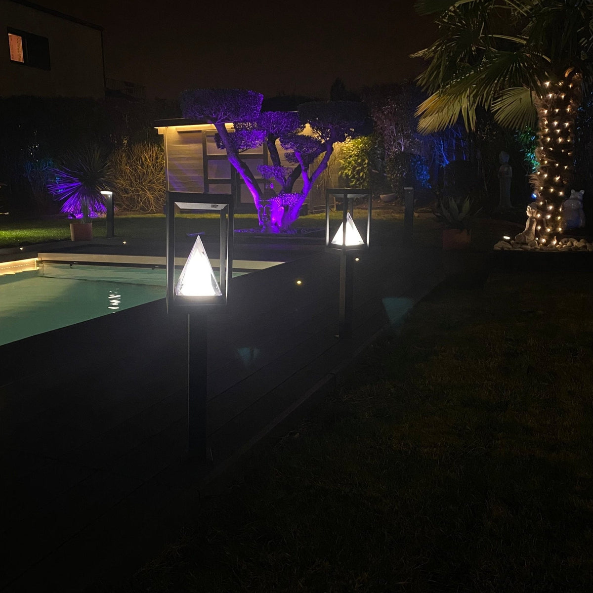 Solarlampe med Monokristallin Solcelle og Bevægelsesdetektor til Udendørs Belysning-6