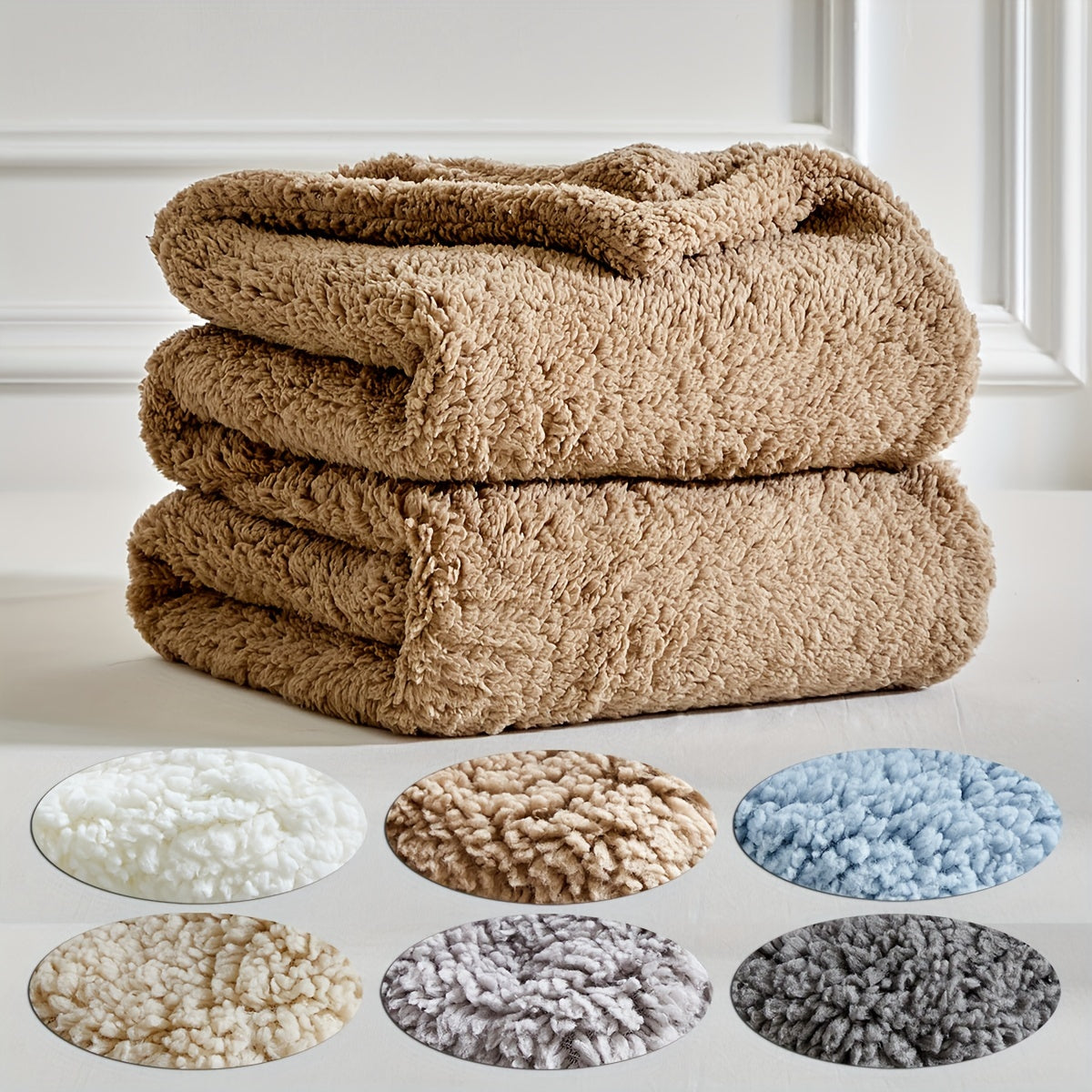 Ultra-Zachte Sherpa Fleece Deken – Warm & Knus voor Bank en Bed | CozyNest