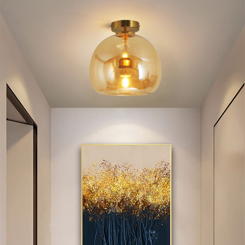 Goldenova - Rund, Chic Loftslampe i Sort og Guld
