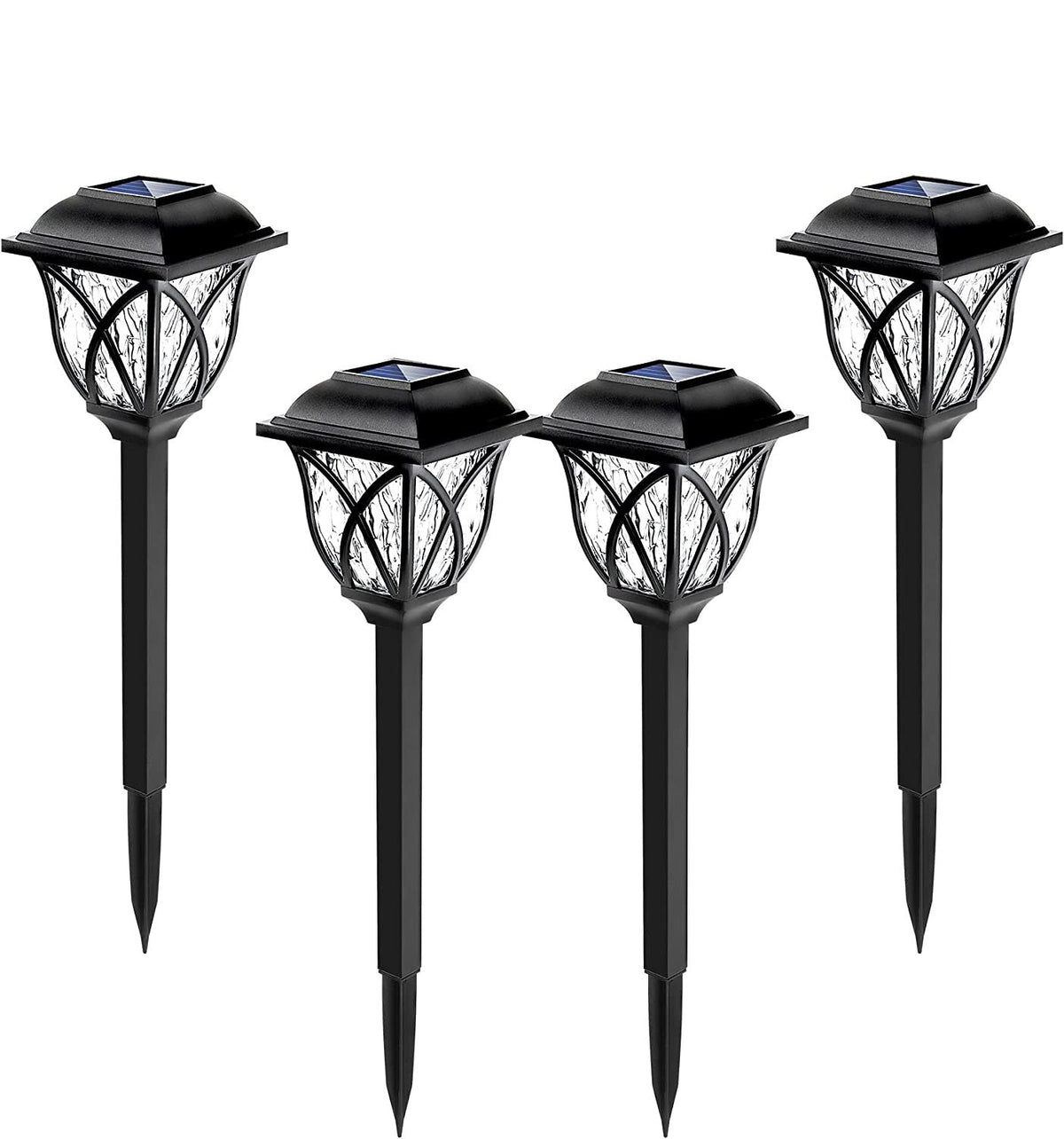 Solarlampe til Haven med Rustfrit Stål og LED Lys-3