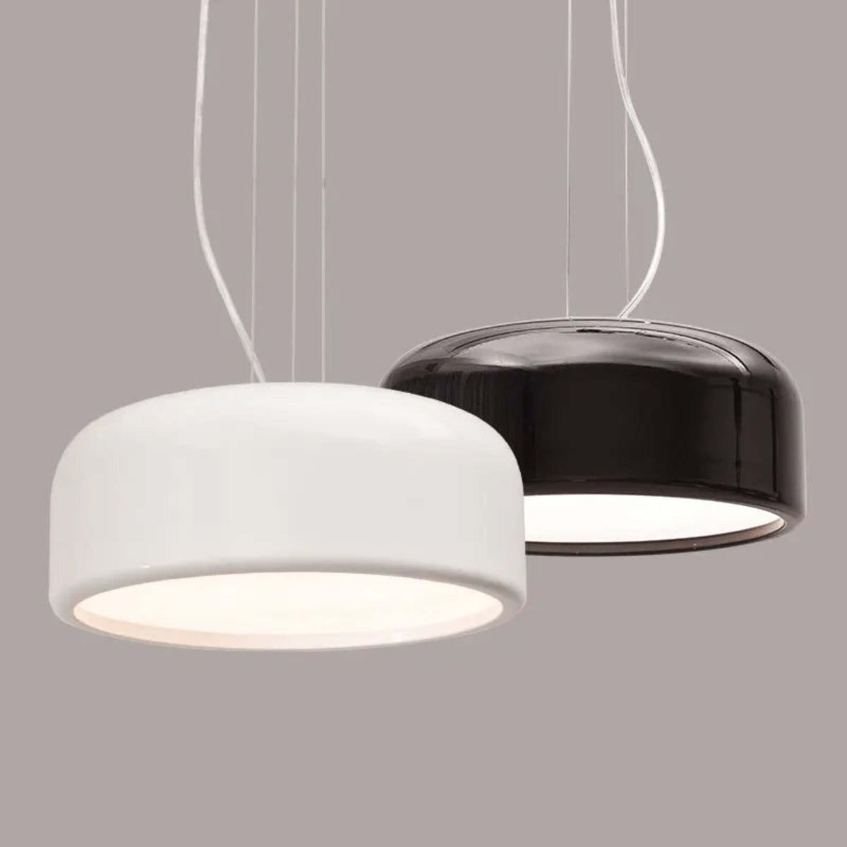 Sophistikeret Sort Loftlampe | NoirElegance