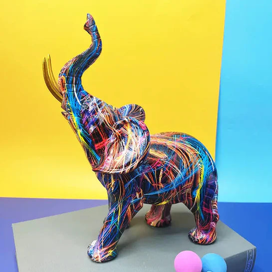 Livlig & Unik Elefant Skulptur | BoldElephant