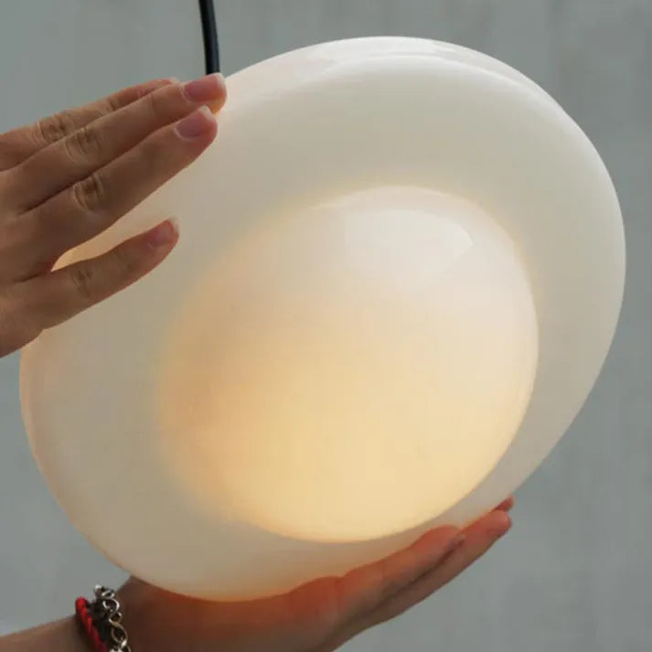 Geometrisk Mat Glas Loftlampe | GeoGlow