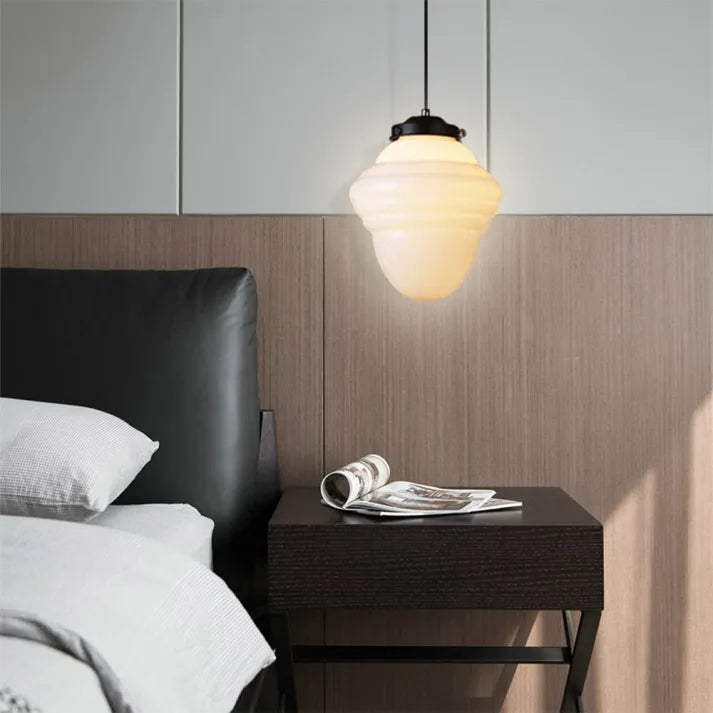 Geometrisk Mat Glas Loftlampe | GeoGlow