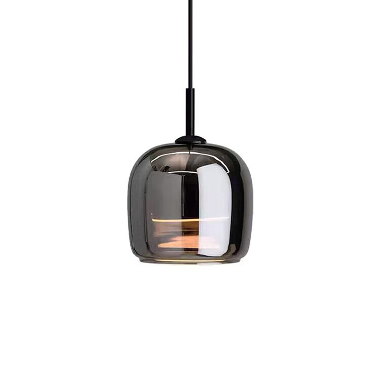 Sort Glas Loftlampe | NoirLume