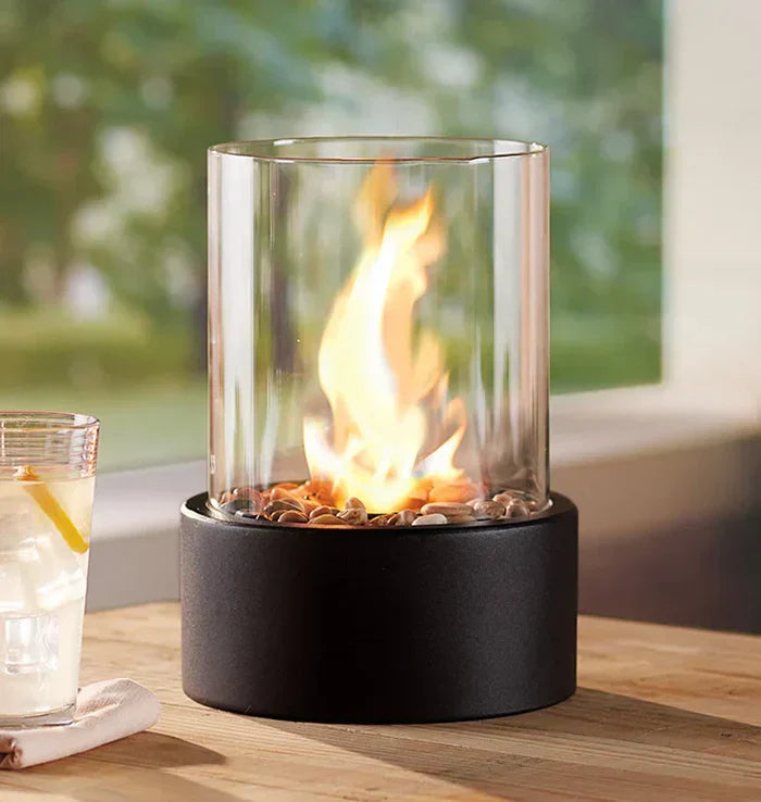 Elegant Udendørs Lanterne i Stål og Borosilicaatglas til Hyggelig Atmosfære-3