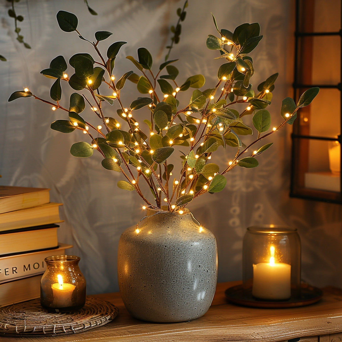 Varm Olivengren LED Lys | OliveGlow
