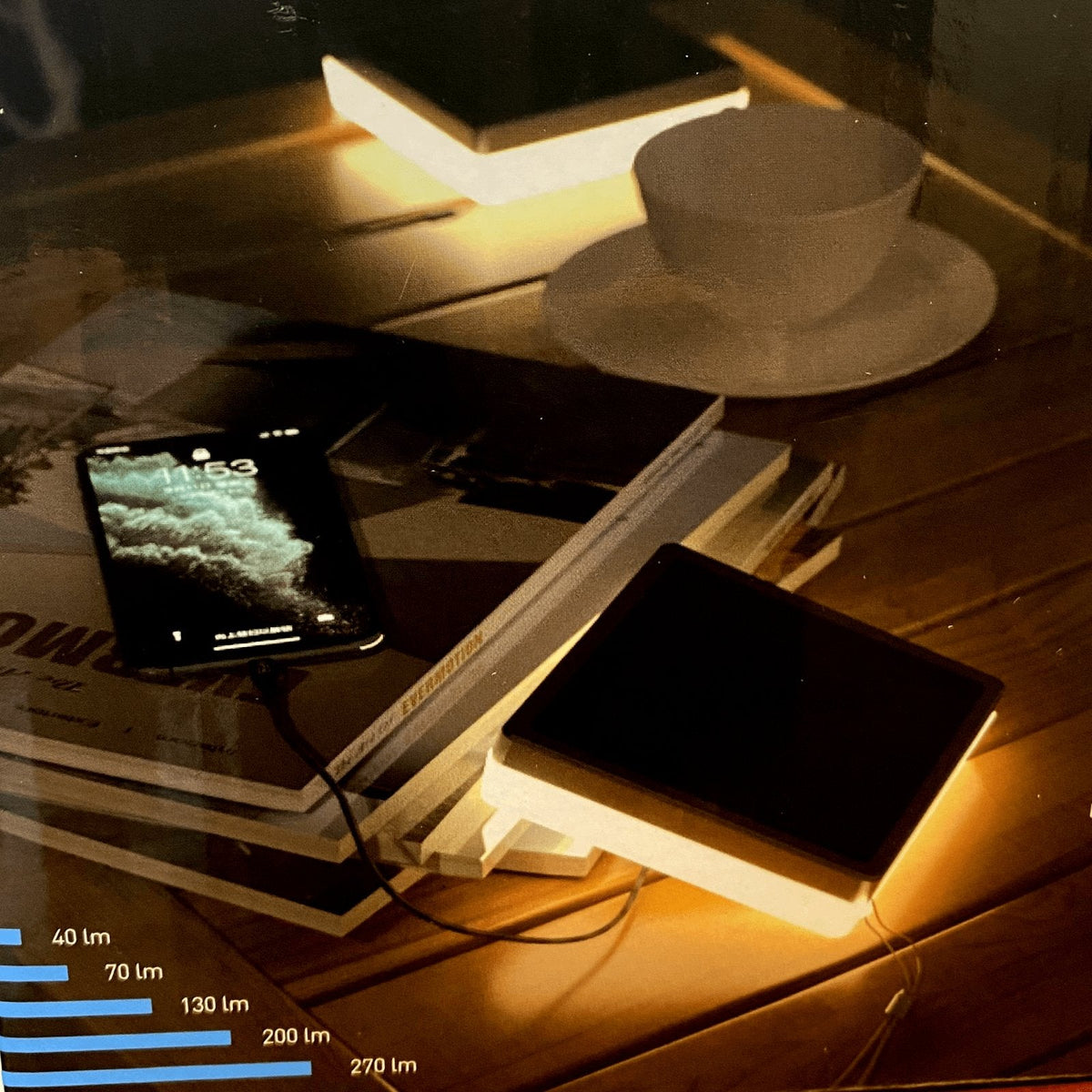 Solarlampe i Rustfrit Stål med Opladningsfunktion til Udendørs Brug-1