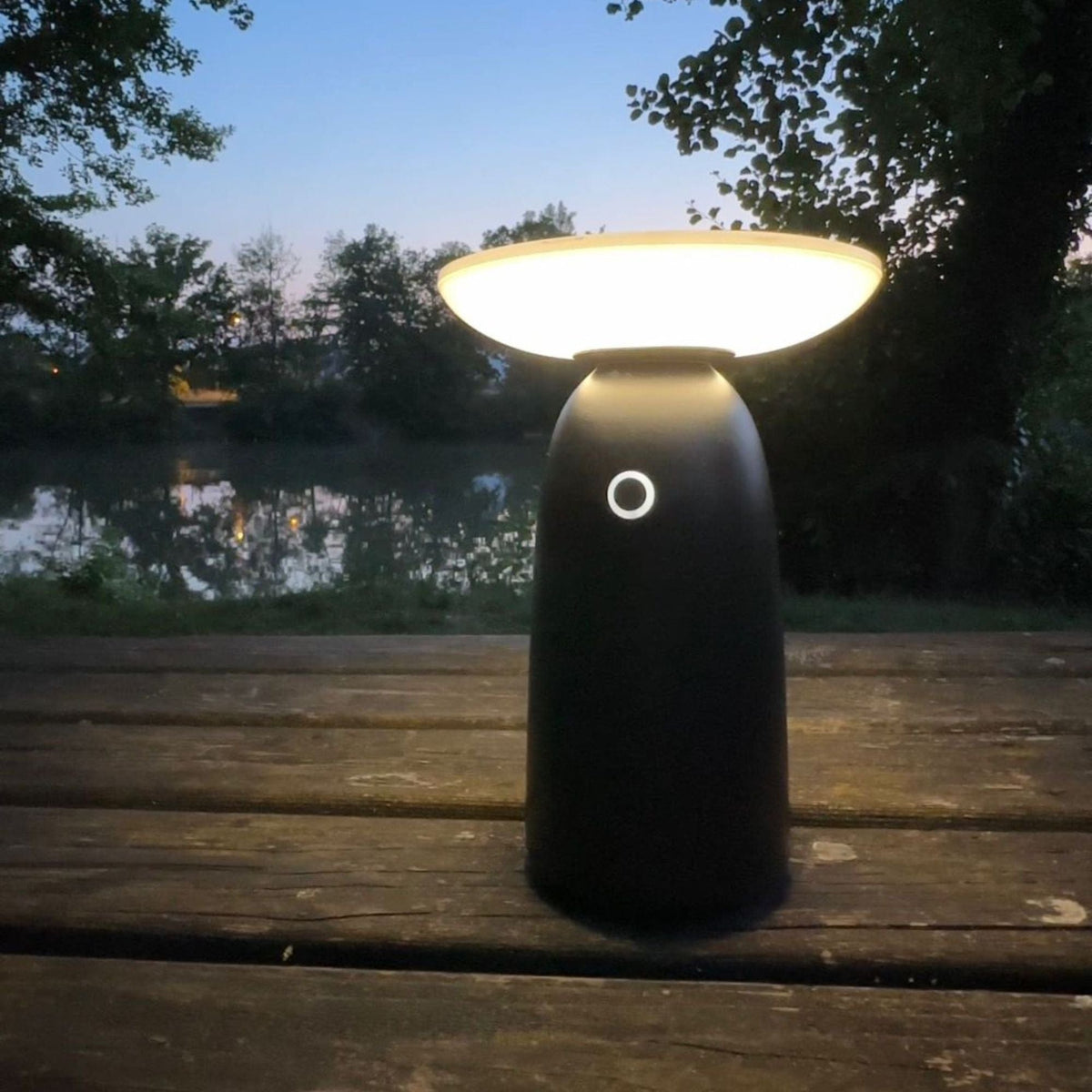 Solarlampe til Bord med Justerbar Lysstyrke og USB-Opladning-4