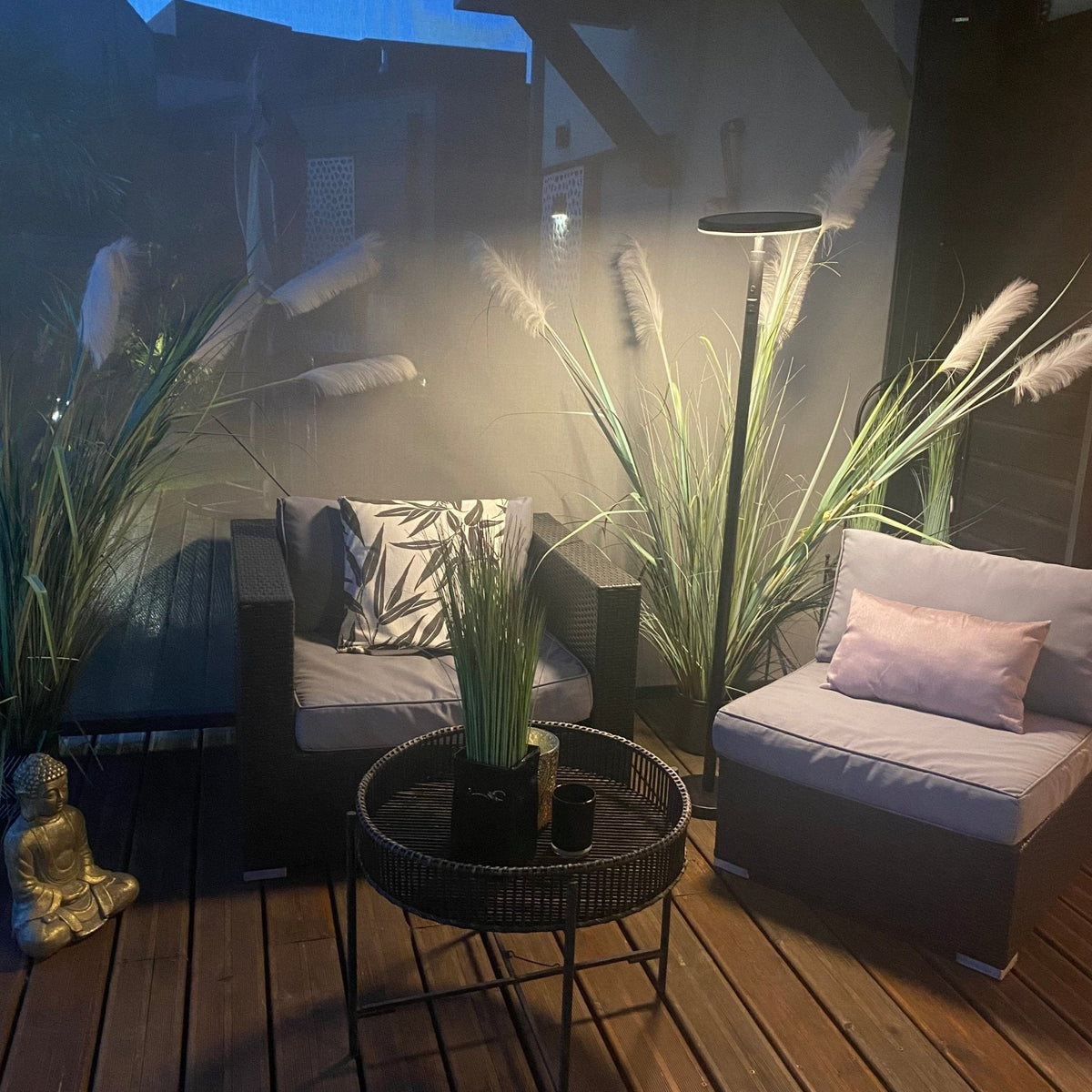 Solarlampe Med Justerbar Højde Og USB Opladning Til Indendørs Og Udendørs Brug-4