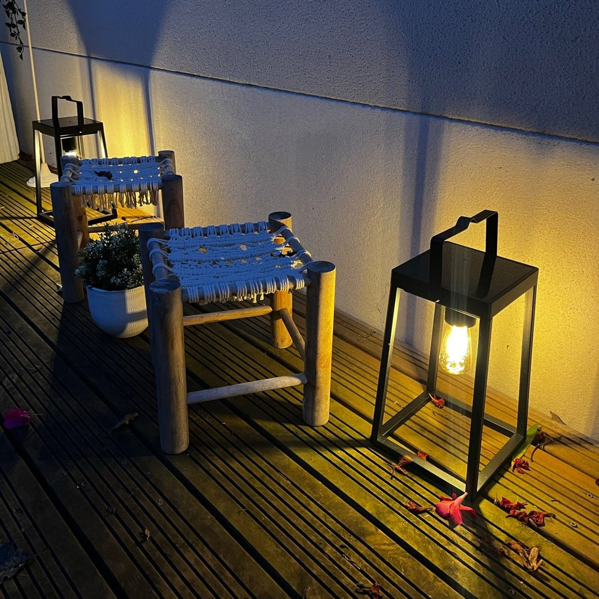 Solar Lampe med E27-pære og USB-opladning til Udendørs Brug-3